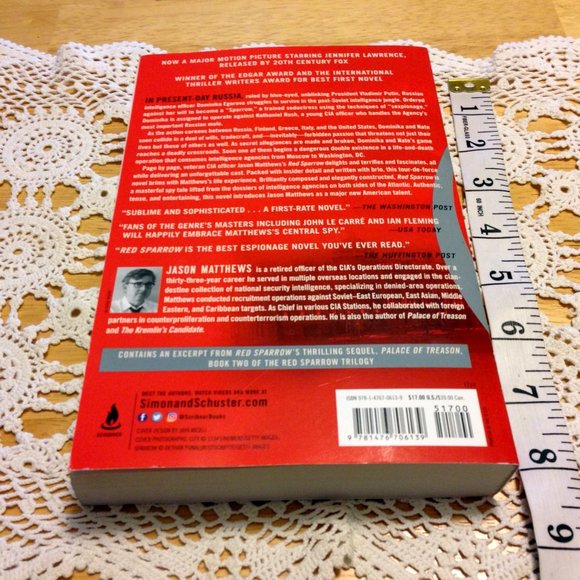 3 for $10 book sale! Thriller - Red Sparrow, Jason Matthews suspense - Picture 2 of 6